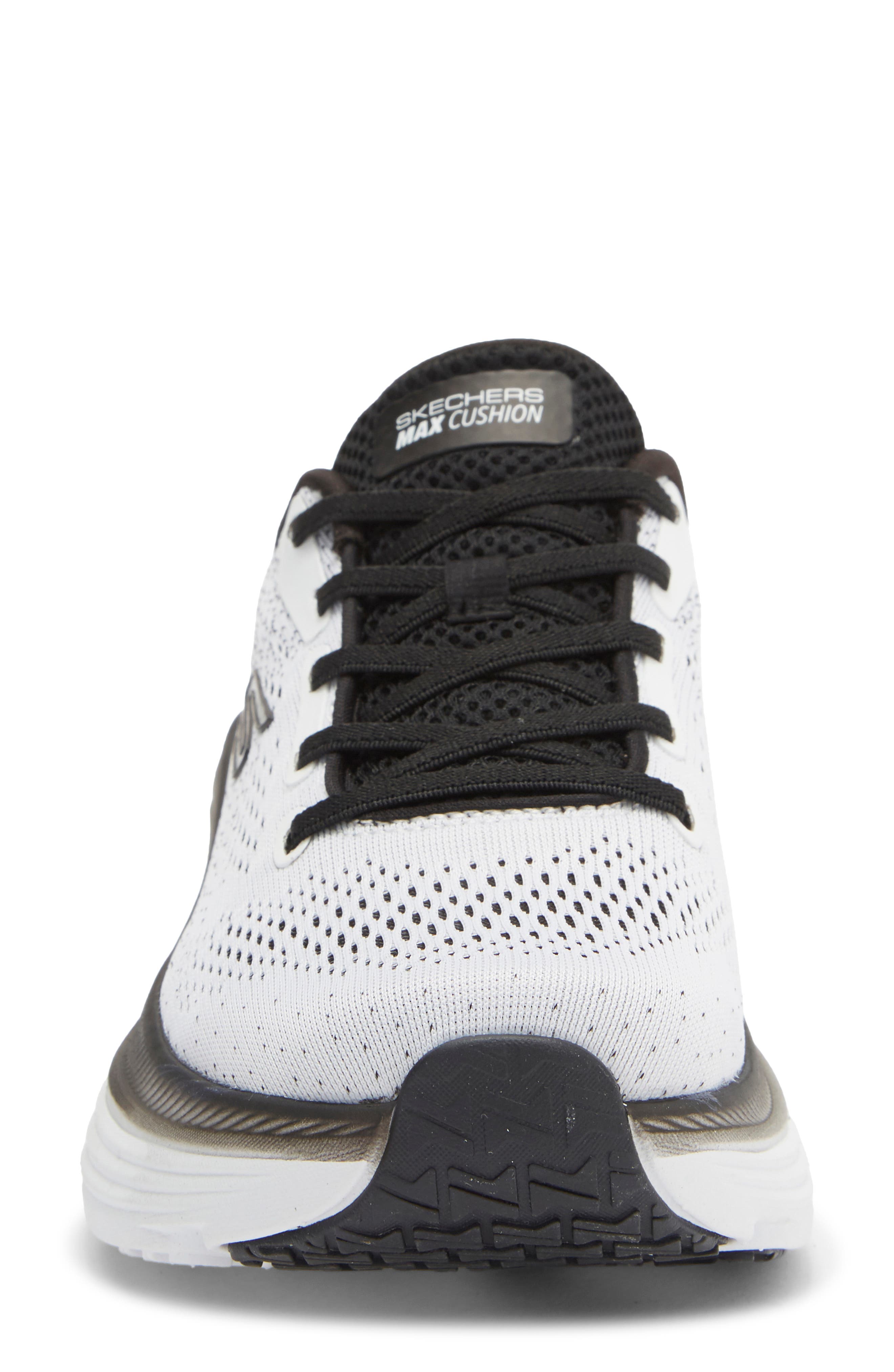 SKECHERS Max Cushiong Endeavor Kauska Sneaker, Alternate, color, White/ Black