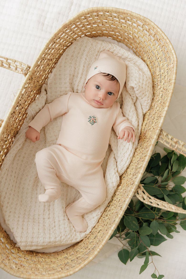 Floral Embroidered Collection - Baby Girl Layette Set, Alternate, color, Pink