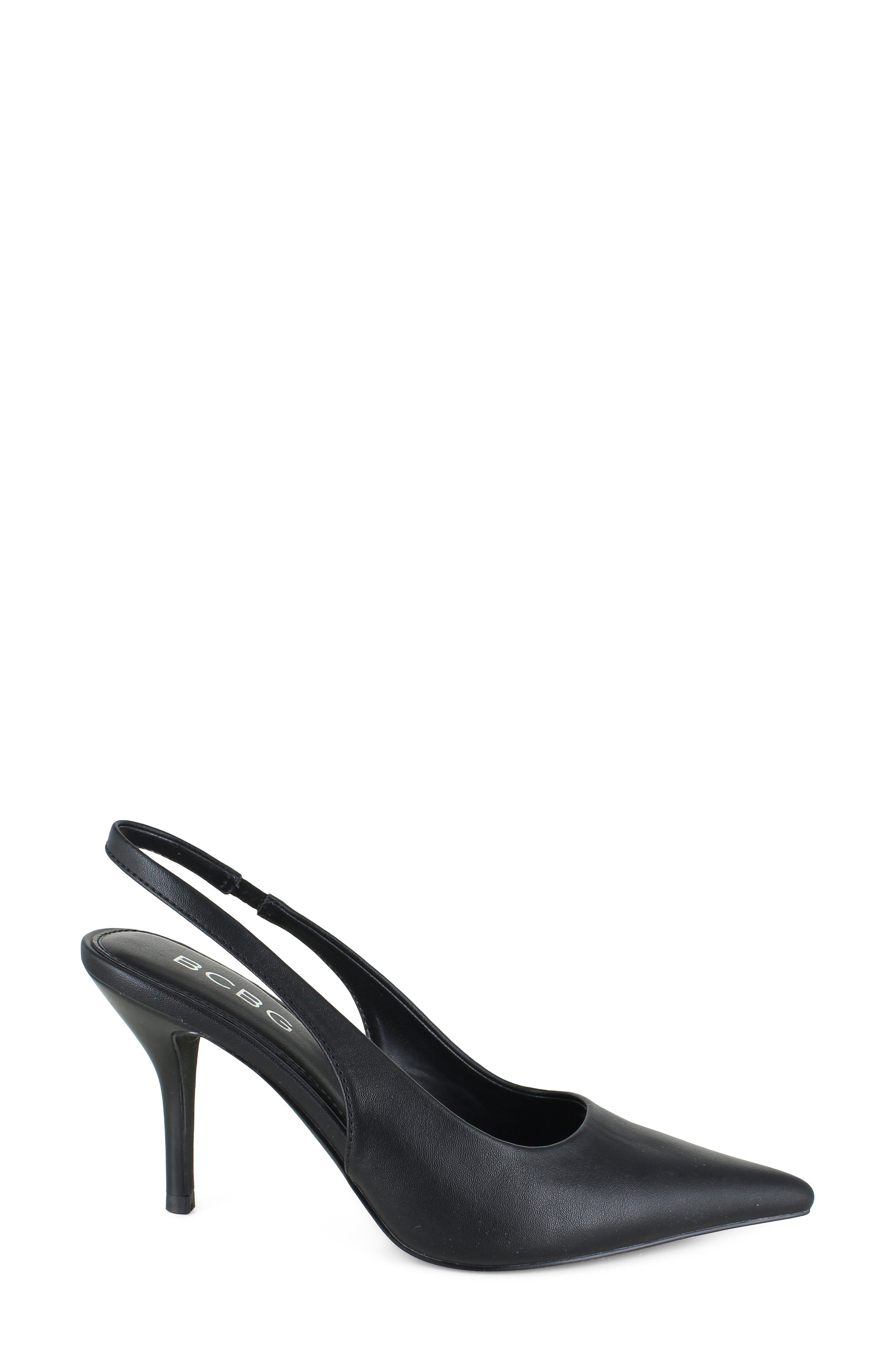 Conny Pointed Toe Slingback Pump, Alternate, color, BLACK