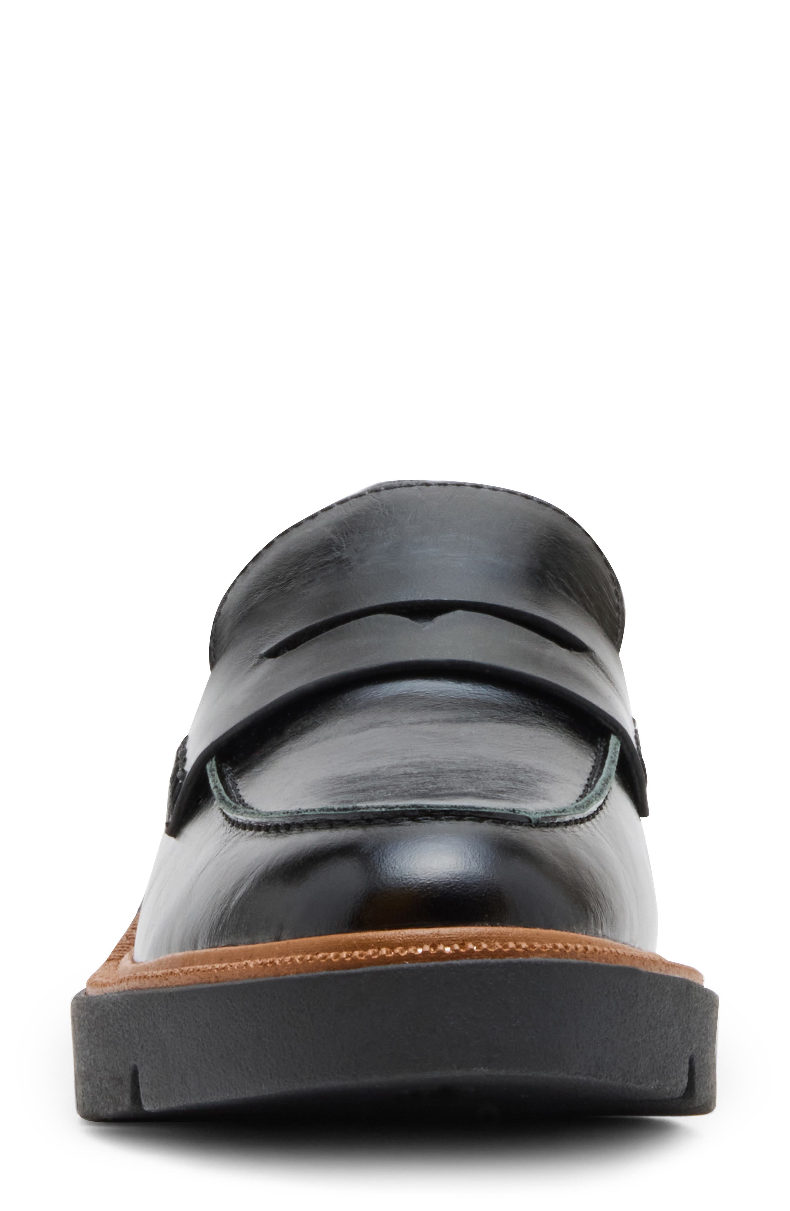 Blondo Mariana Waterproof Platform Penny Loafer, Alternate, color, Black Leather