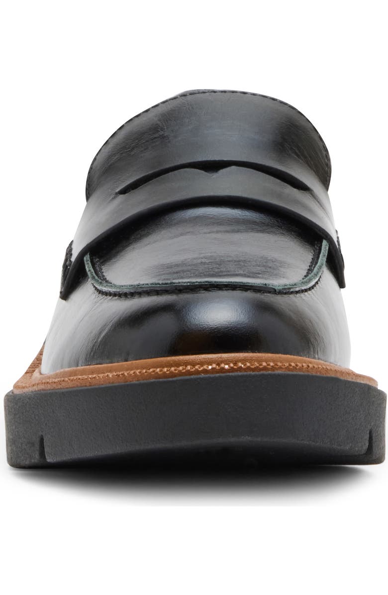 Blondo Mariana Waterproof Platform Penny Loafer, Alternate, color, Black Leather