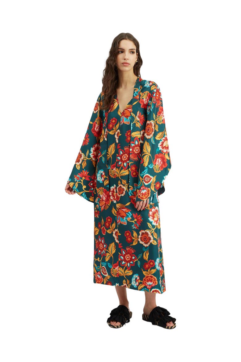 Magnifico Midi Dress Hottie Emerald, Main, color, Hottie Emerald