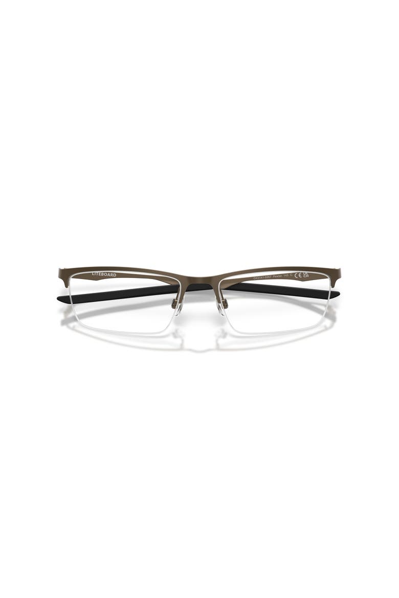 57mm Rectangle optical glasses, Alternate, color, Grey