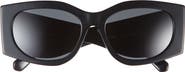 Tory Burch Kira 56mm Rectangular Sunglasses