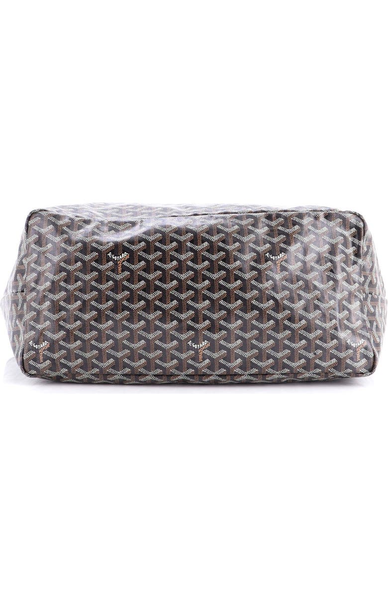 Pre-Owned Goyard Saint Louis Tote Printed Coated Canvas GM, Alternate, color, Black