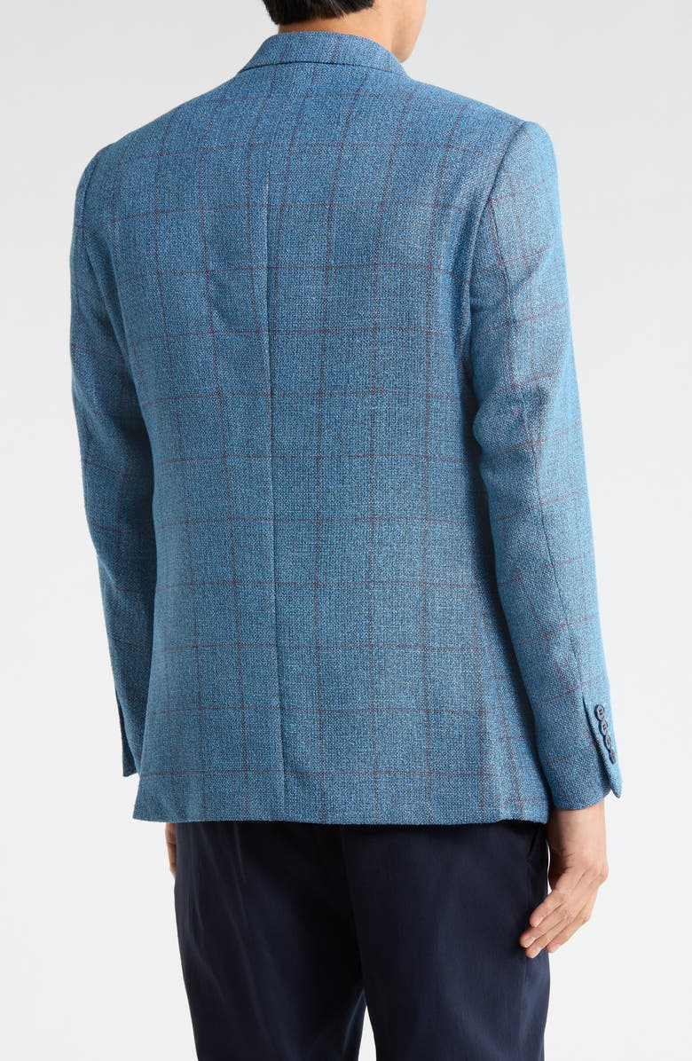 T.R. PREMIUM Slim Fit Two Button Blazer, Alternate, color, Blue