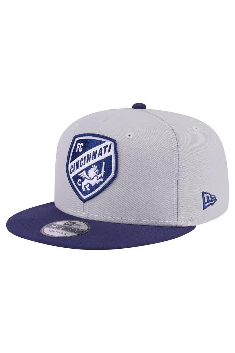 Men's New Era Gray FC Cincinnati Color Pack Two-Tone 9FIFTY Snapback Hat, Main, color, Gray