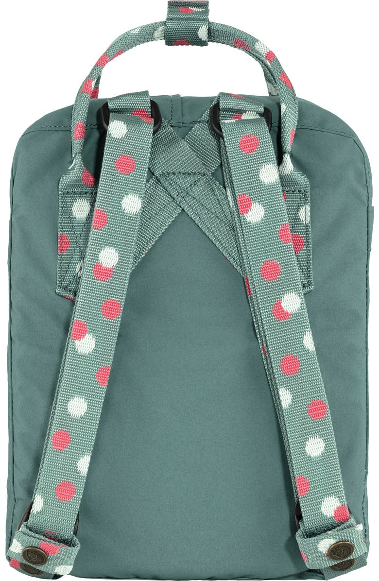 Fjällräven Mini Kånken Water Resistant Backpack, Alternate, color, Frost Green-Confetti Pattern