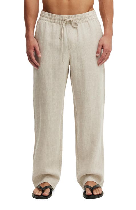 Men's Baggy Linen Pant