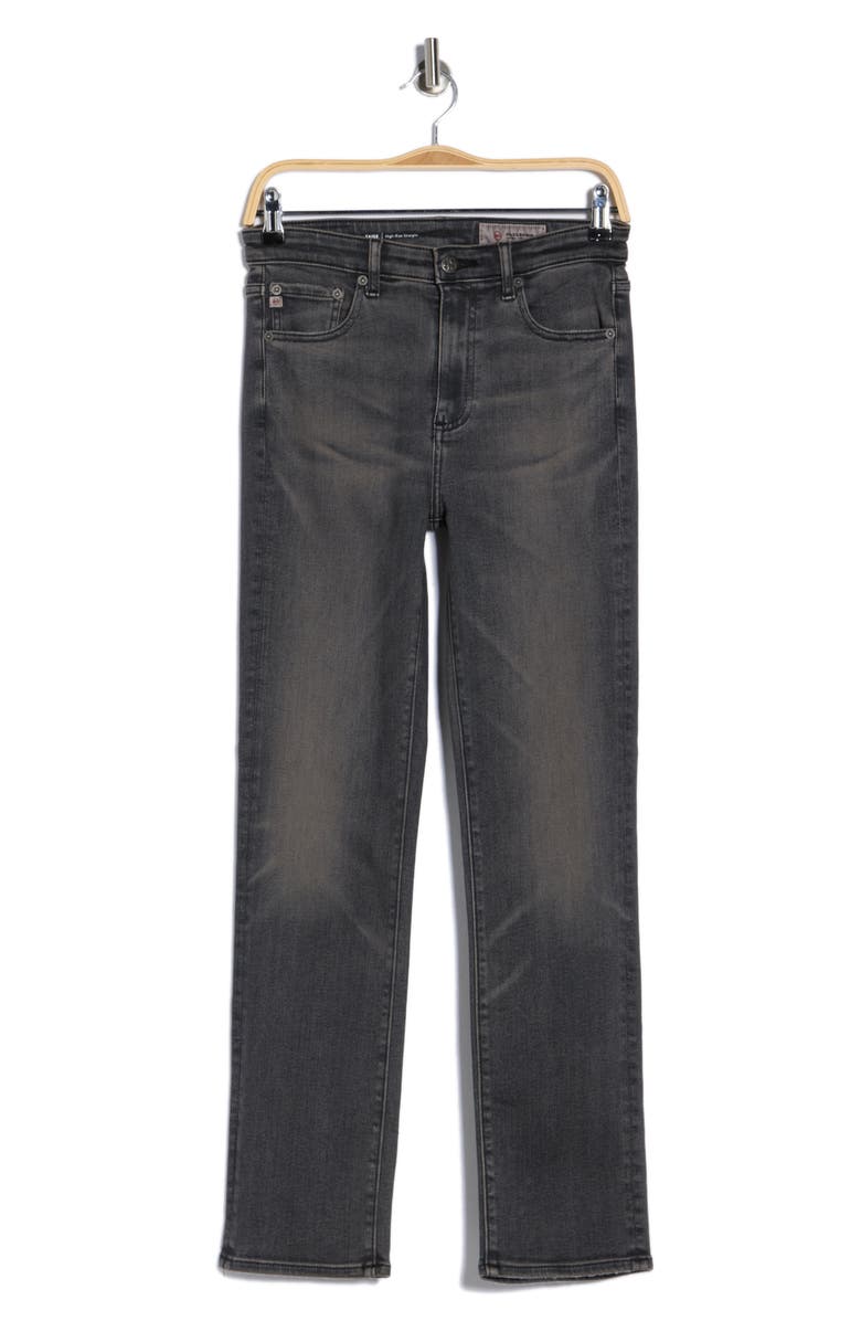 AG Saige High Waist Straight Leg Jeans, Main, color, 12 Years Magnetic