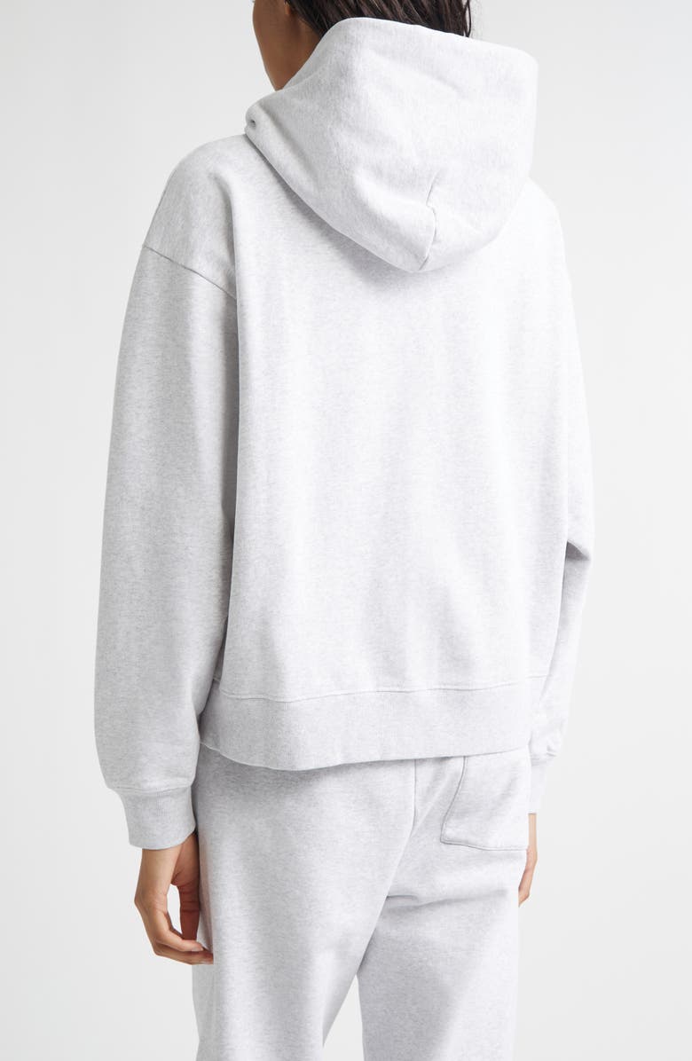 Sporty & Rich New York Racquet Club Full Zip Fleece Hoodie, Alternate, color, Heather Gray