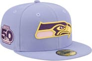 New Era Men's New Era Light Purple Seattle Seahawks Lavender Bloom 59FIFTY Fitted Hat