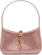 Saint Laurent Le Mini Embellished Leather Hobo Bag