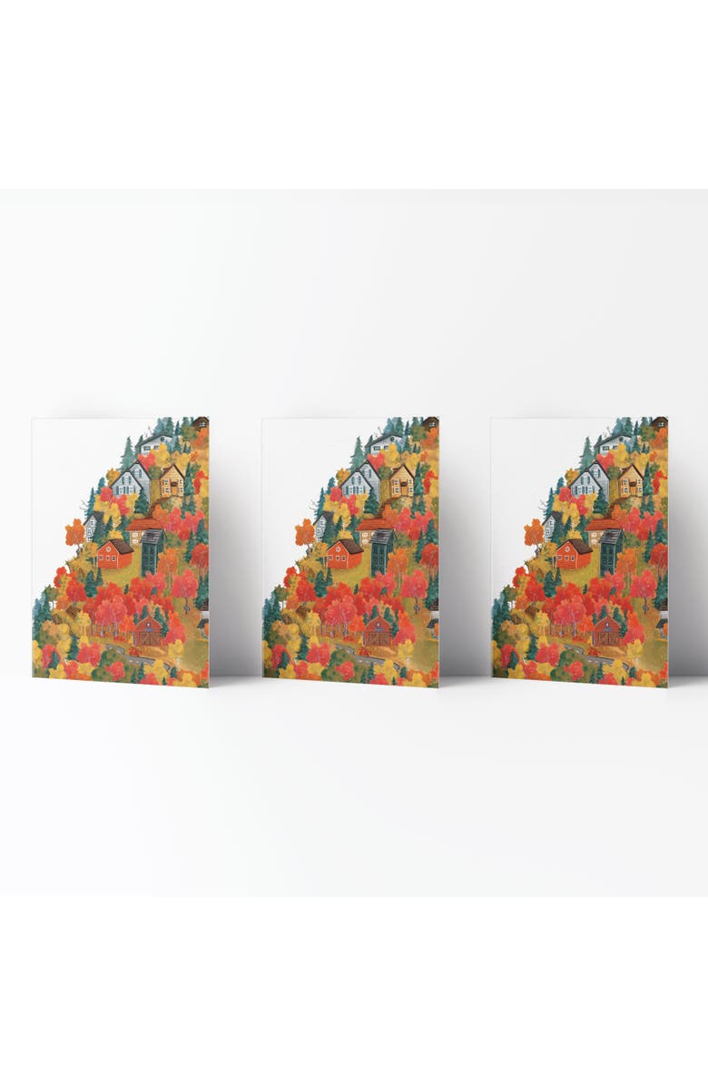Ramus & Co Fall/Halloween Greeting Card Pack Sets (3 ct) Autumn Foliage, Main, color, Multi-Pack