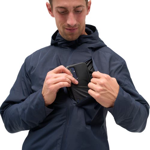 Nomatic Outset Hooded Water Resistant Travel Jacket In Navy