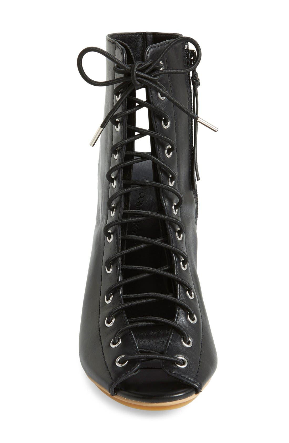 Rebecca Minkoff 'Elle' Lace-Up Espadrille Wedge Sandal, Alternate, color, 