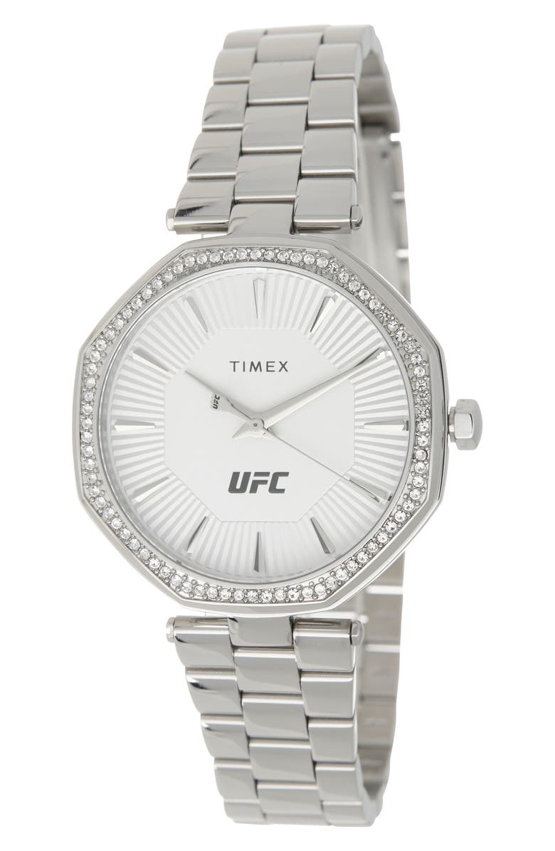 Timex<sup>®</sup> UFC Jewel Bracelet Watch, 36mm, Main, color, Silver
