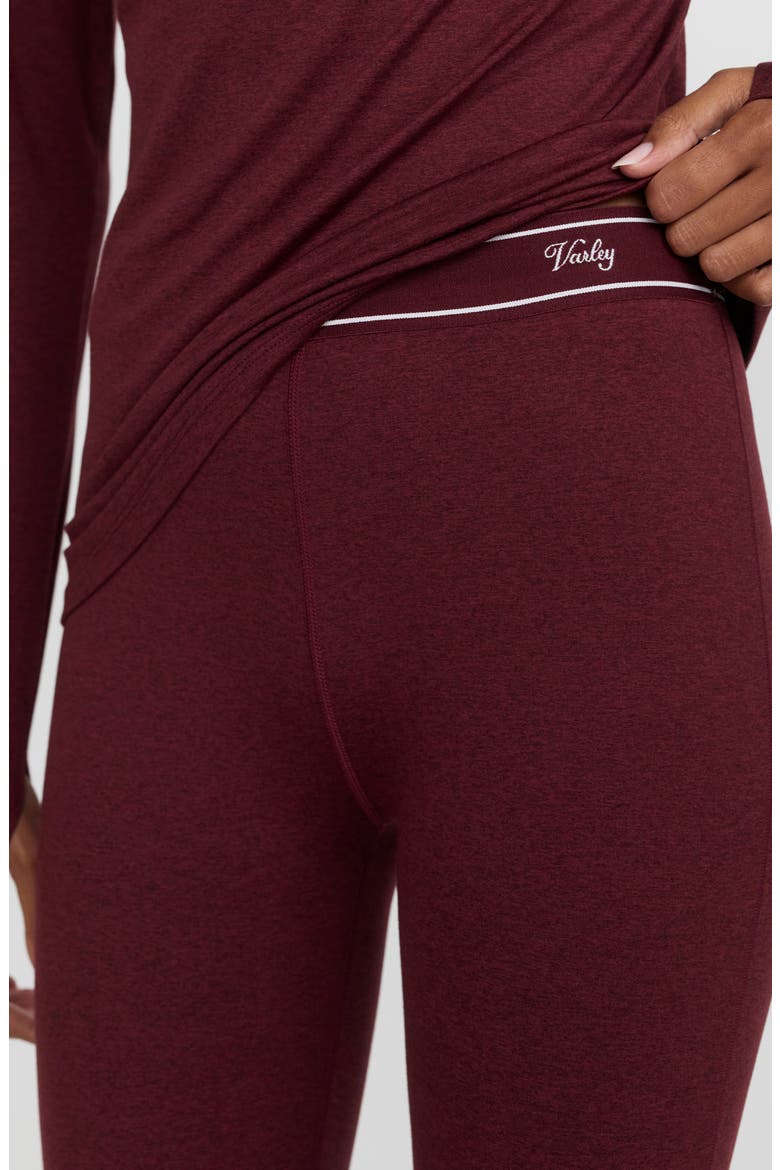 Branded Baselayer Performance Leggings, Alternate, color, MAROON MARL