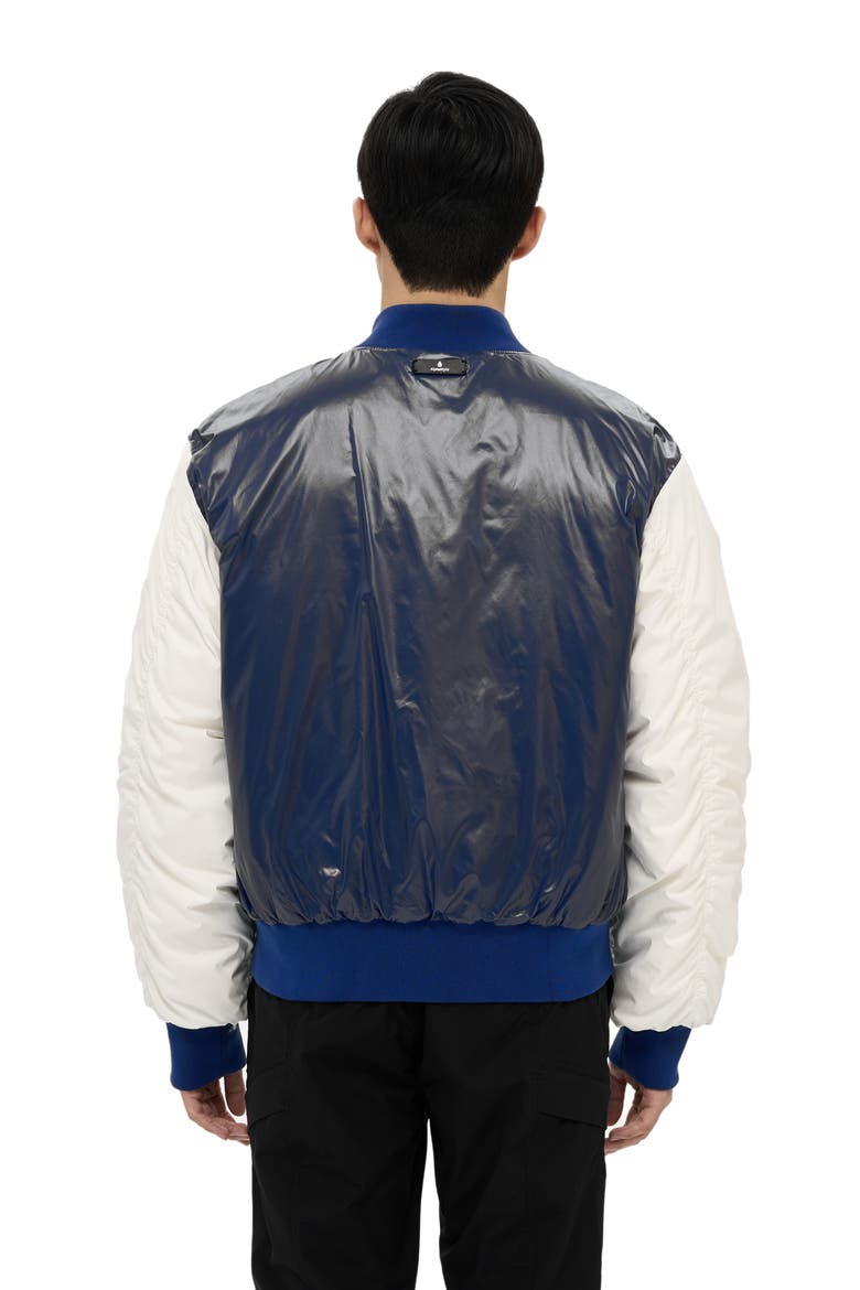 Hamden Mens Reversible Down Varsity Jacket, Alternate, color, Blue