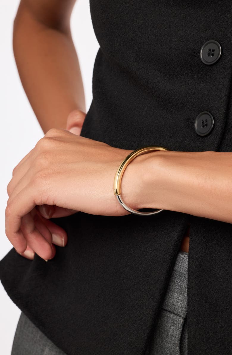 Ana Luisa Brynley Mixed Metal Bangle Bracelet, Alternate, color, Gold / Silver