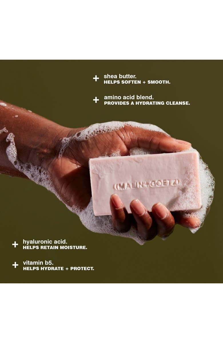 MALIN+GOETZ Vitamin B5 Hydrating Bar in Strawberry, Alternate, color, Light Pink