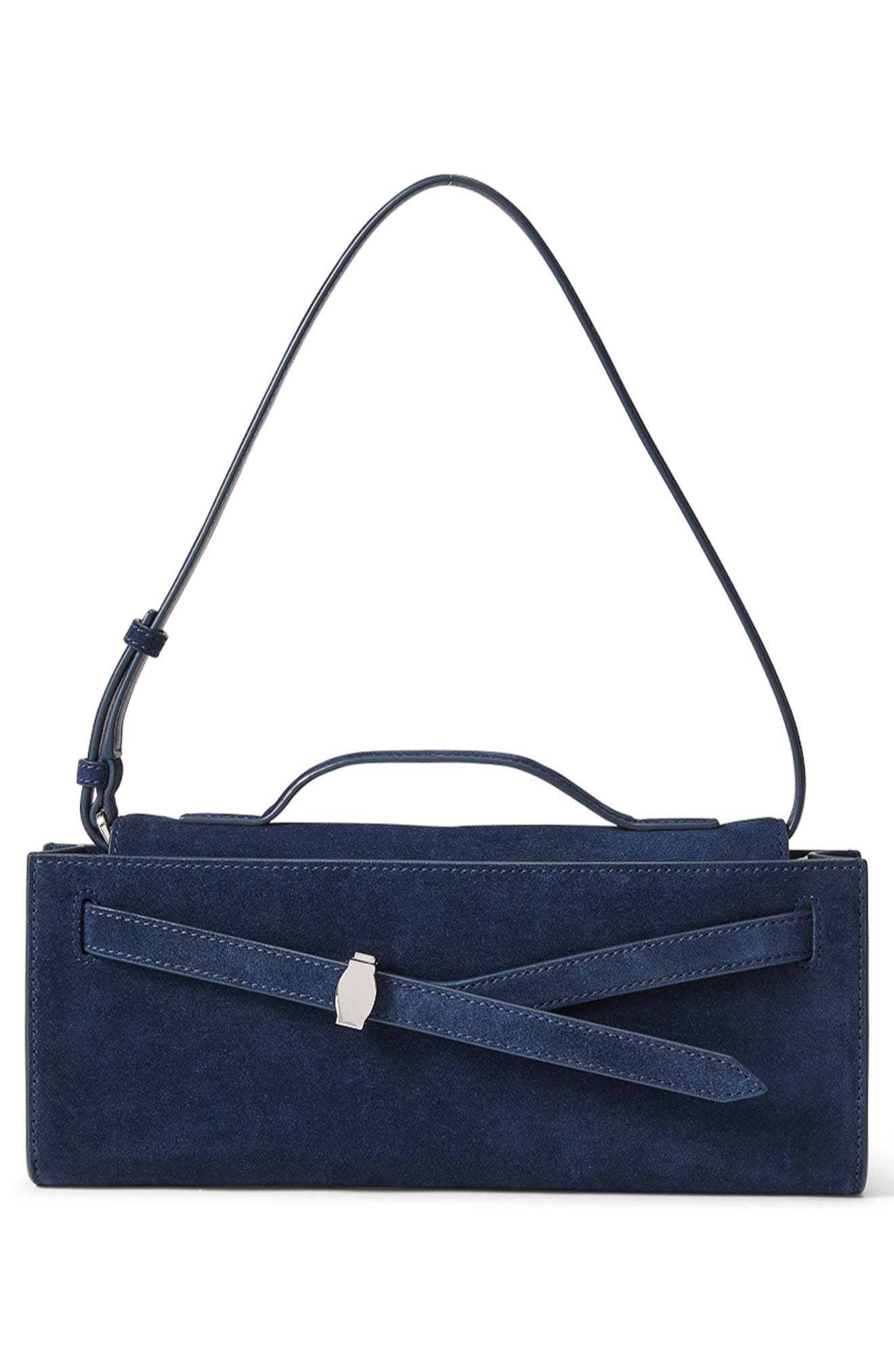 Veronica Beard Dash Clutch, Alternate, color, Navy