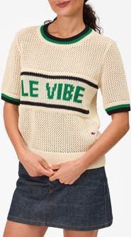 Clare V. Le Vibe Cotton Knit T-Shirt