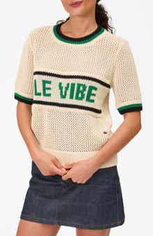 Clare V. Le Vibe Cotton Knit T-Shirt