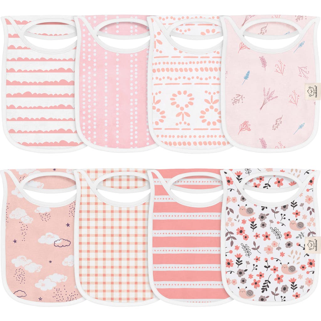 Keababies 8-pack Hallo Drool Bibs In Sweet Charm