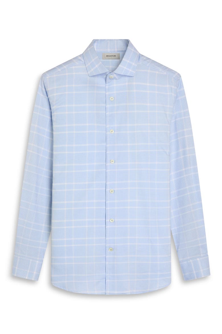 Alvin Shaped Fit Plaid Shirt, Alternate, color, SKY