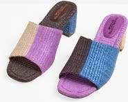 Charlotte Stone Lenu Mismatch Woven Slide Sandal