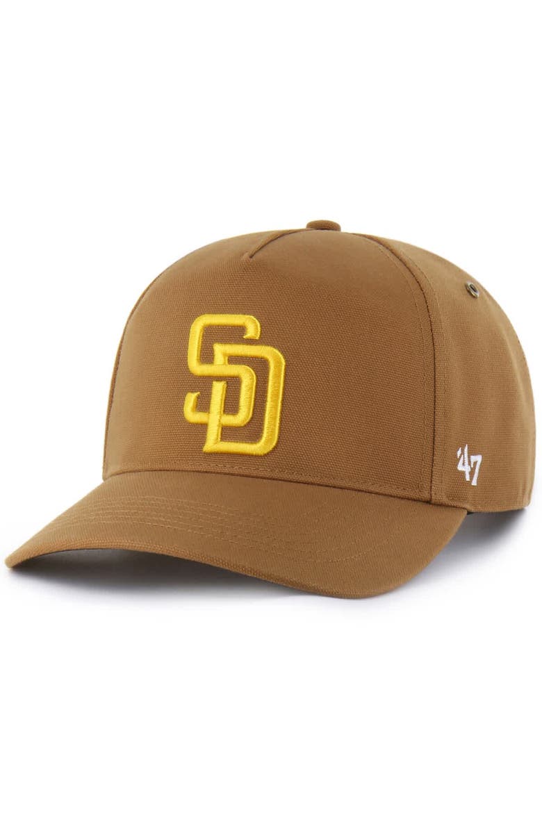 CARHARTT X 47 Men's Carhartt x '47 Brown San Diego Padres Hitch Adjustable Hat, Main, color, Brown