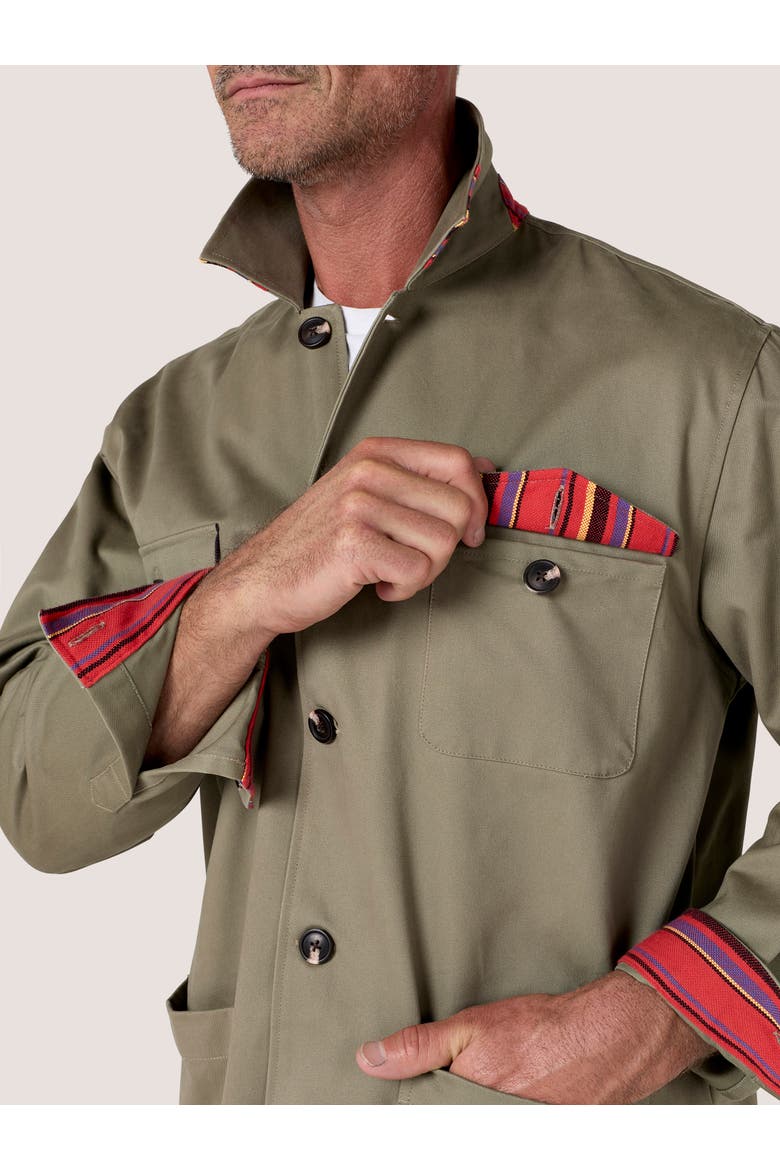 Cotton Safari Jacket, Alternate, color, Olive