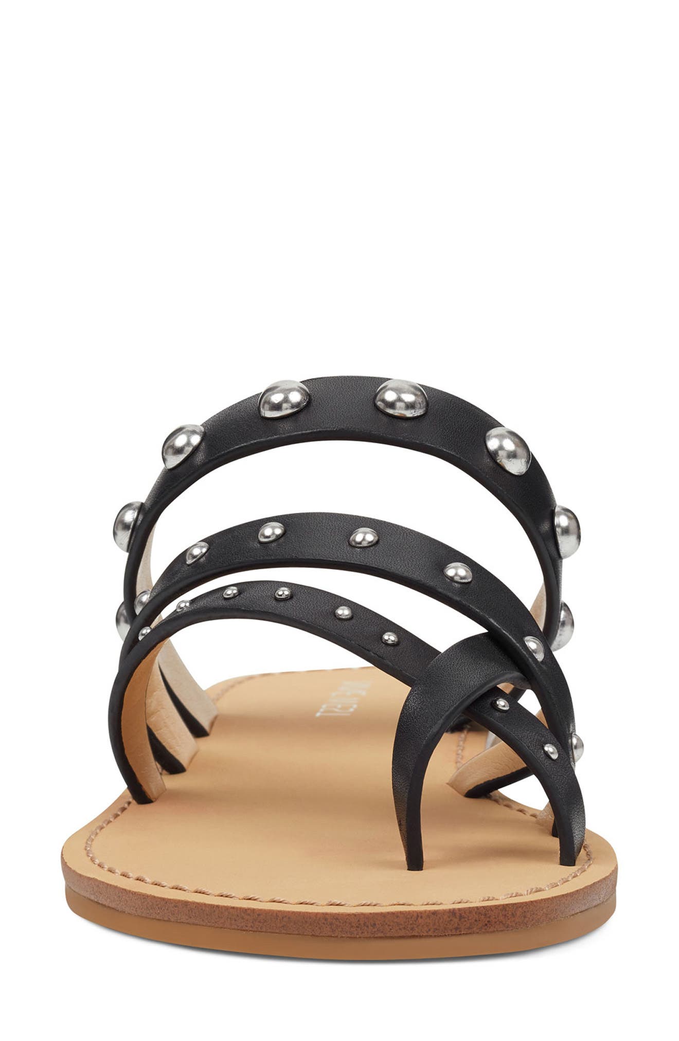 Nine West Clara Studded Toe Loop Sandal, Alternate, color, 