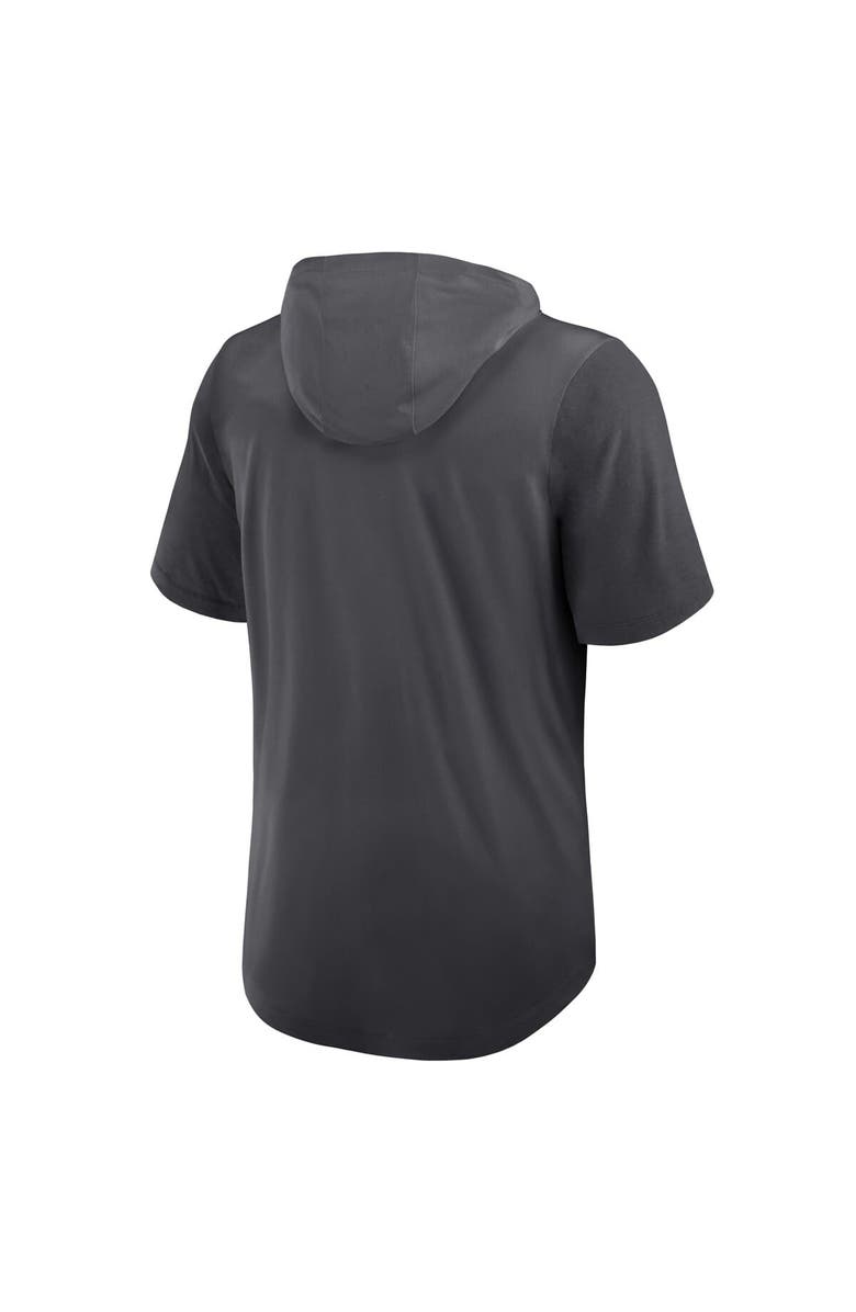 Nike Men's Nike Anthracite San Francisco 49ers Tri-Blend Performance Hoodie T-Shirt, Alternate, color, Anthracite