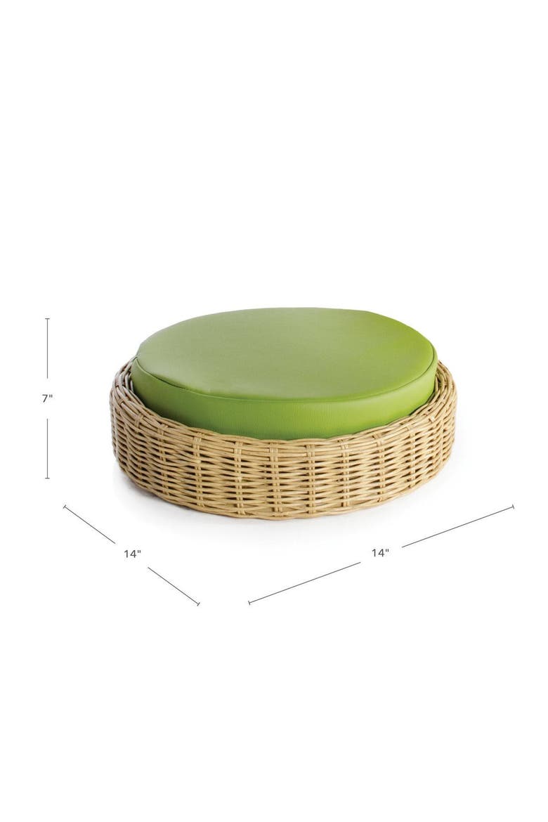 Washable Wicker Poufs - Set of 4, Alternate, color, Multicolored