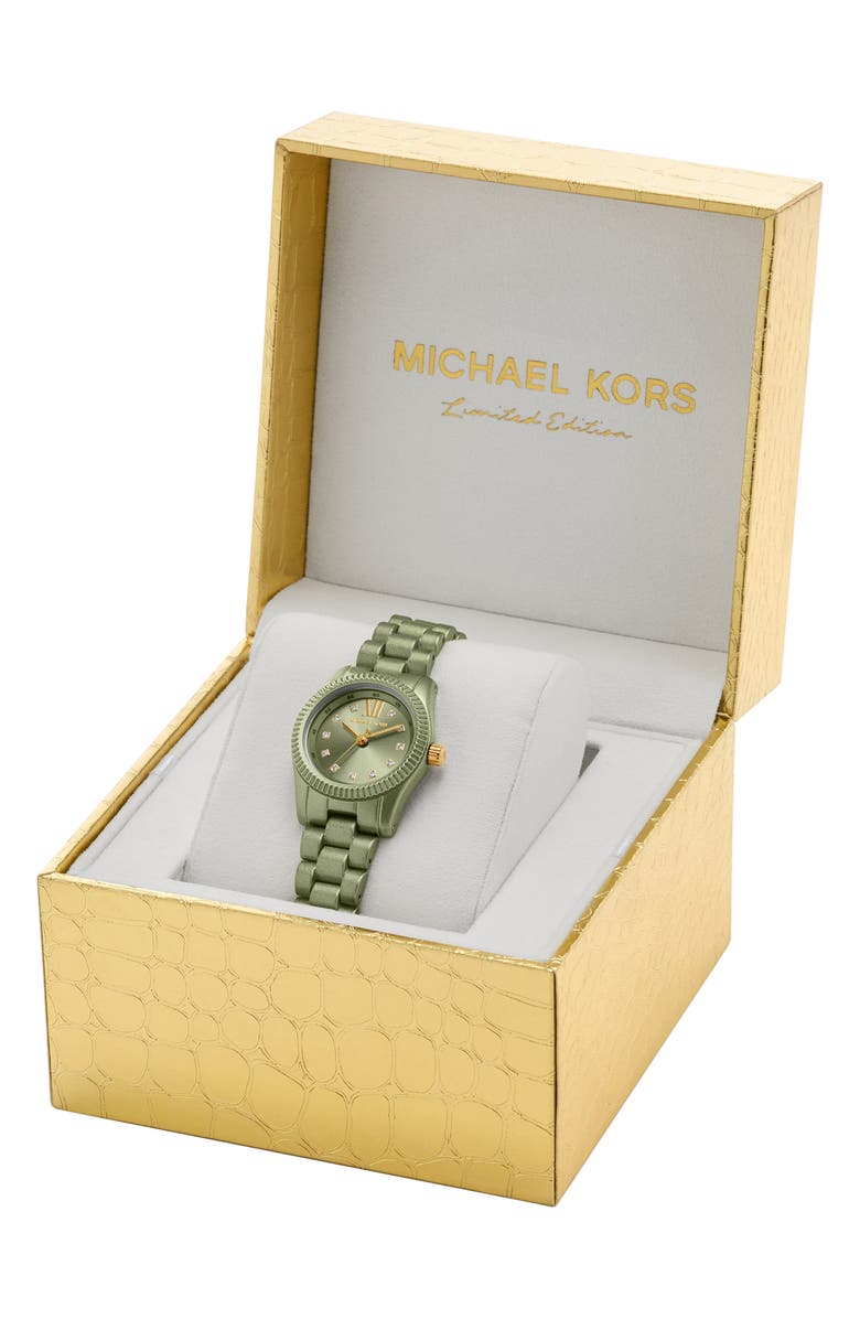 Michael Kors Petite Lexington Bracelet Watch, 26mm, Alternate, color, Green