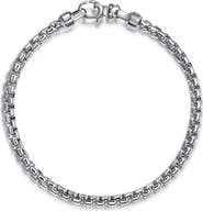 Gabriel & Co. Men's Contemporary Sterling Silver Box Chain Bracelet