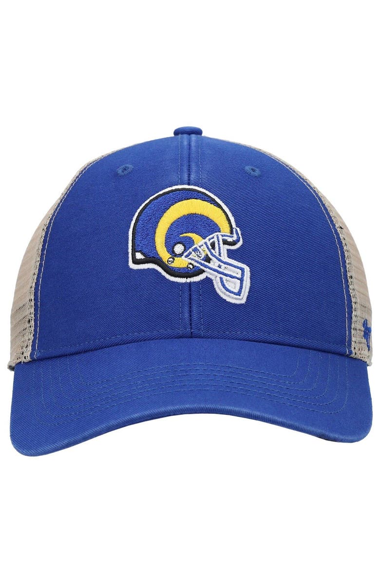 '47 Men's '47 Royal/Natural Los Angeles Rams Flagship MVP Snapback Hat, Alternate, color, Royal