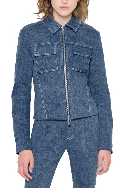 As B Y Df Gianna Jacket In Med Wash Denim