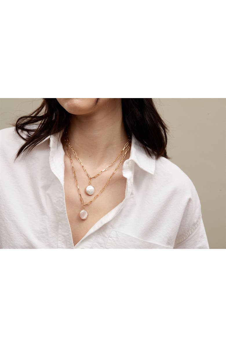 Set & Stones Capri Pearl Pendant Necklace, Alternate, color, Gold