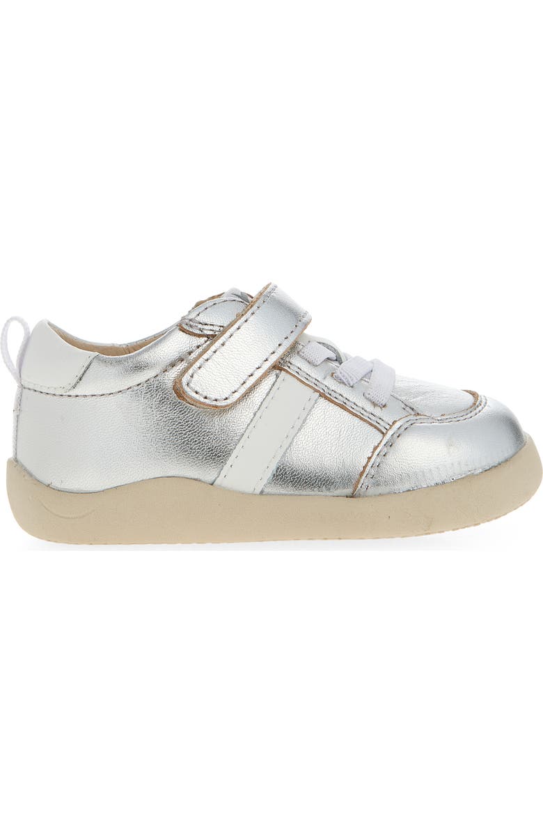 OLD SOLES Kids' 8083 Retro Sneaker, Alternate, color, Silver / Snow