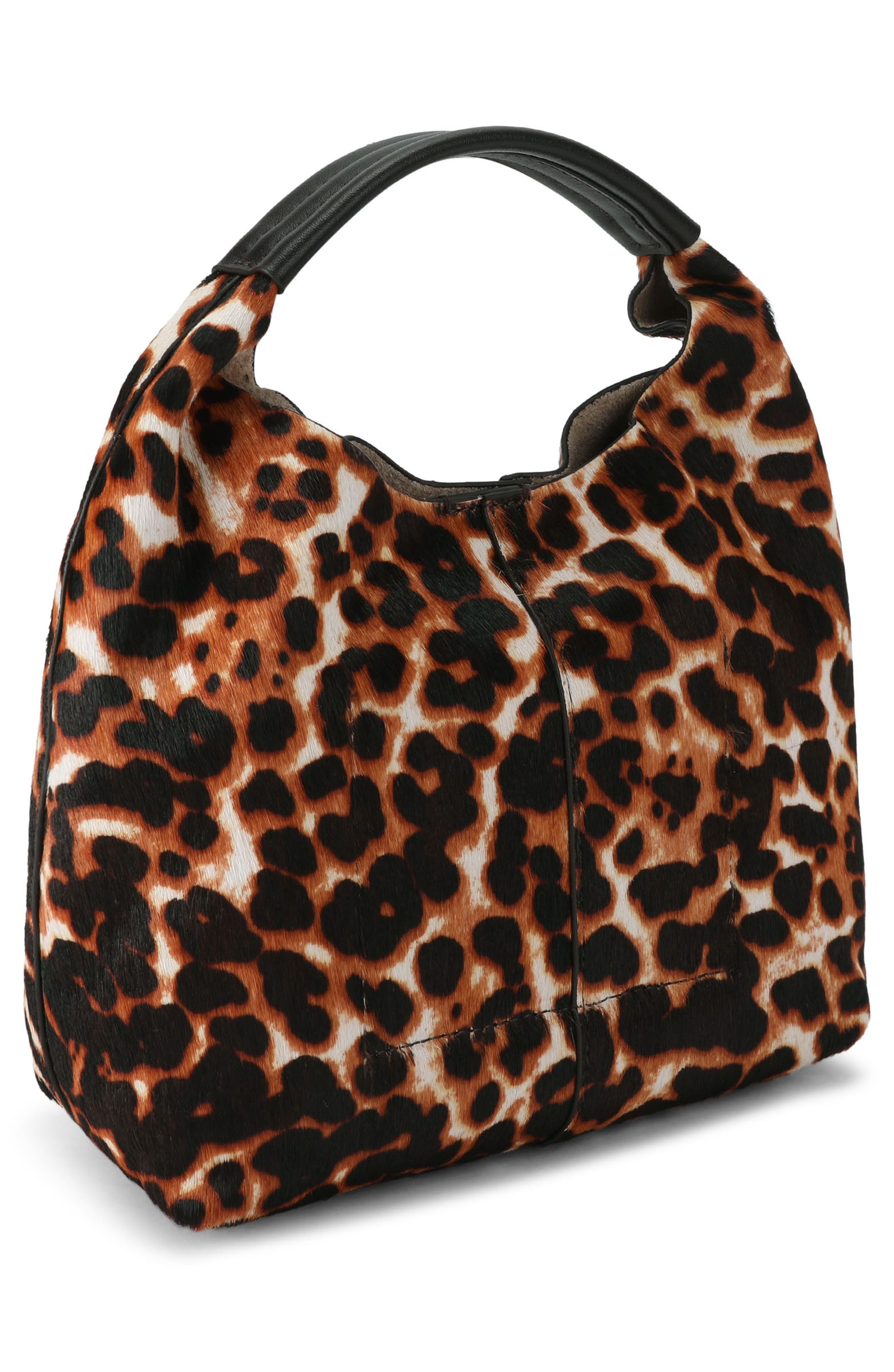 Small Chelsea Genuine Calf Hair Slouch Hobo Bag, Alternate, color, CAMEL/ OTH