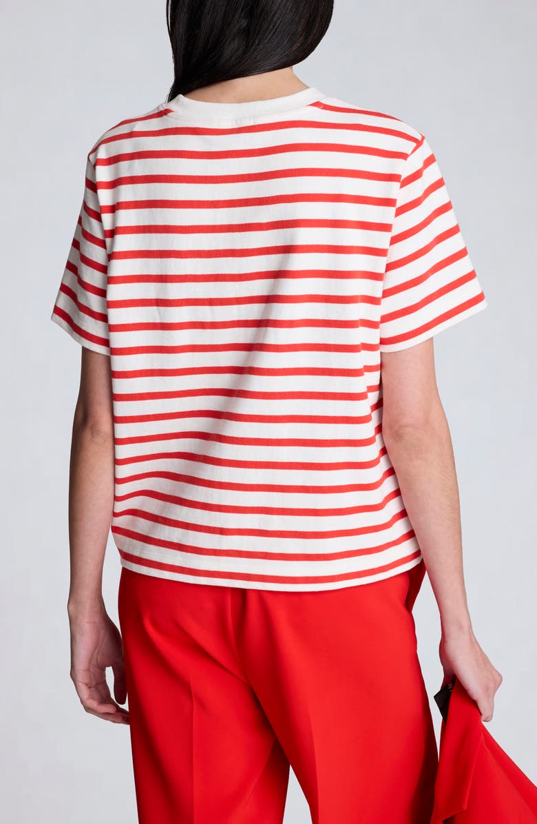 Kenneth Cole Stripe Boxy T-Shirt, Alternate, color, 