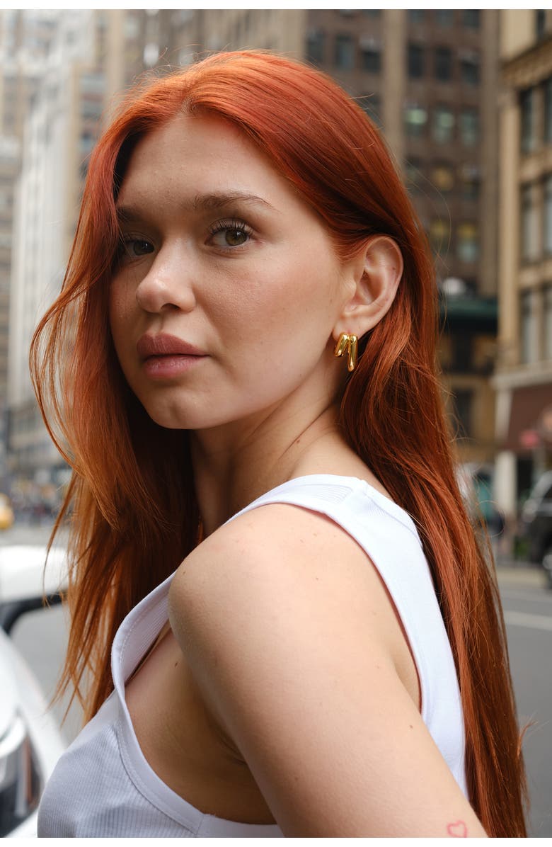 Zynnia Collective Illusion Hoops, Alternate, color, Gold