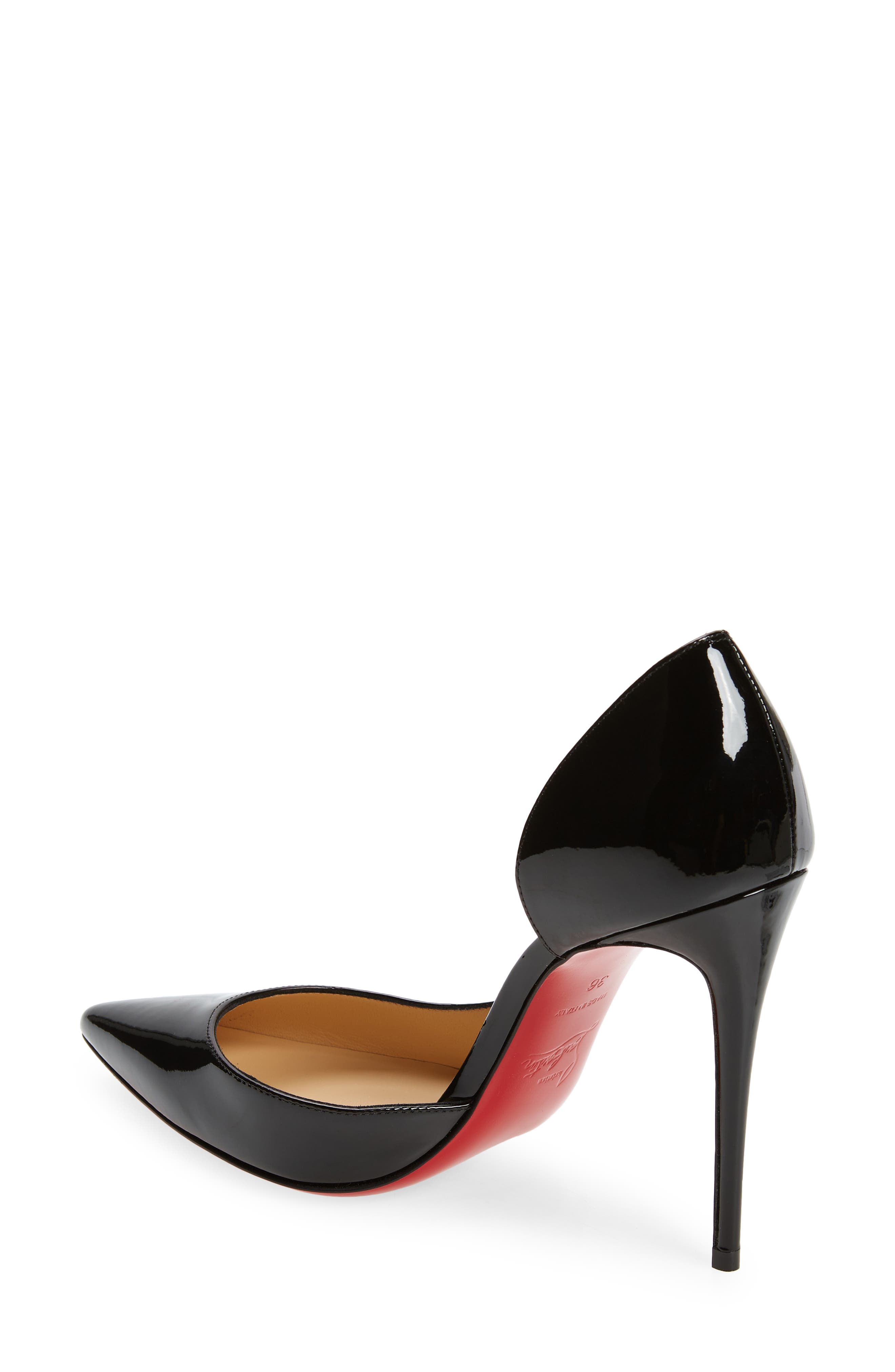 Christian Louboutin Iriza Pointed Toe Half d'Orsay Pump, Alternate, color, 