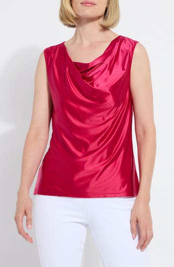 Lysse Freida Draped Sleeveless Satin Top | Nordstromrack