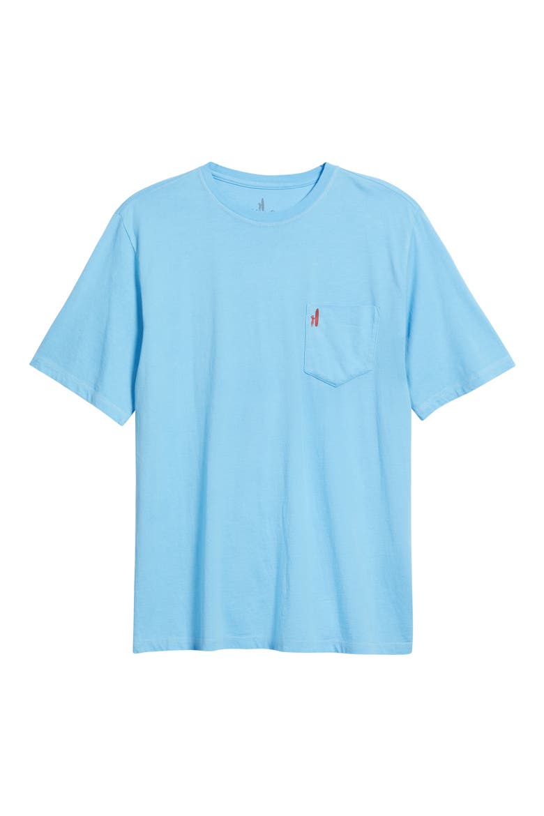 Brews 'n' Views Cotton Blend Pocket T-Shirt, Alternate, color, MALIBLU
