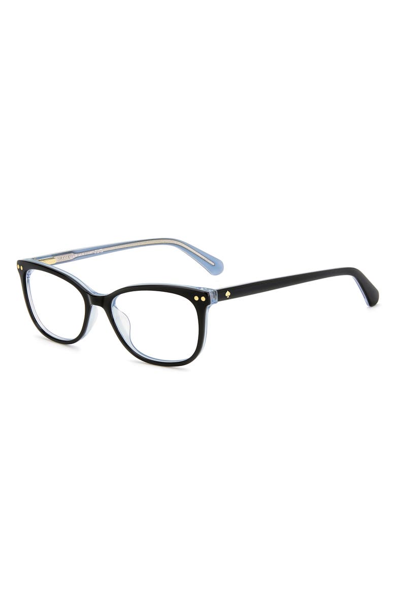 Kate Spade New York adria 52mm rectangular optical glasses, Alternate, color, 