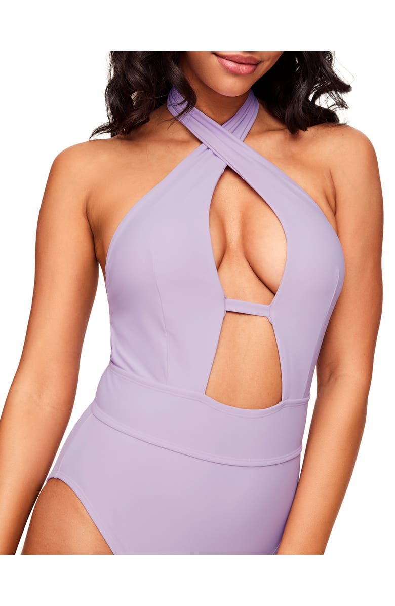 Adore Me Brinlee Swimwear One-Piece, Alternate, color, Medium Purple